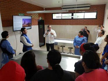 Richard Greiber speaking to a group in Mexico, September 2019.