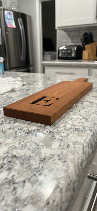 Personalized Cherry charcuterie board.