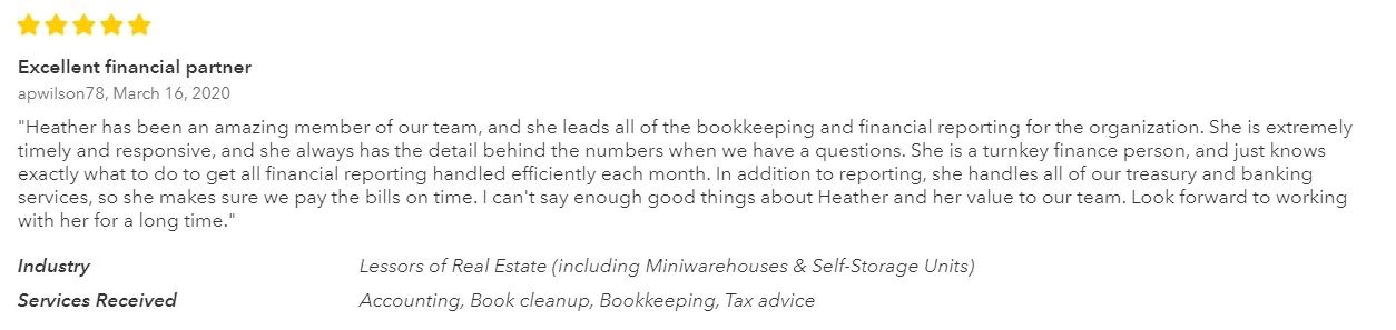 Heather Kelso is great to work with.