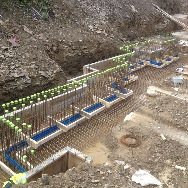 Retaining Wall Installation 