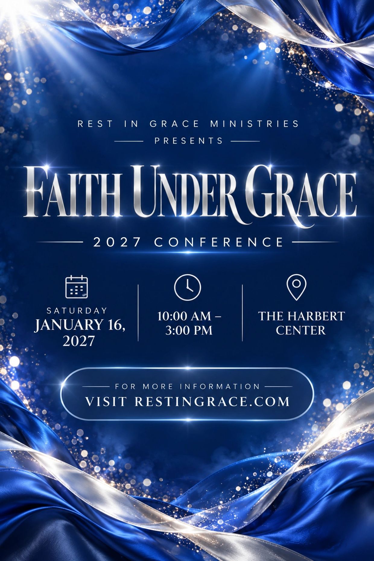 Faith Under Grace 2027 conference by Rest in Grace Ministries.