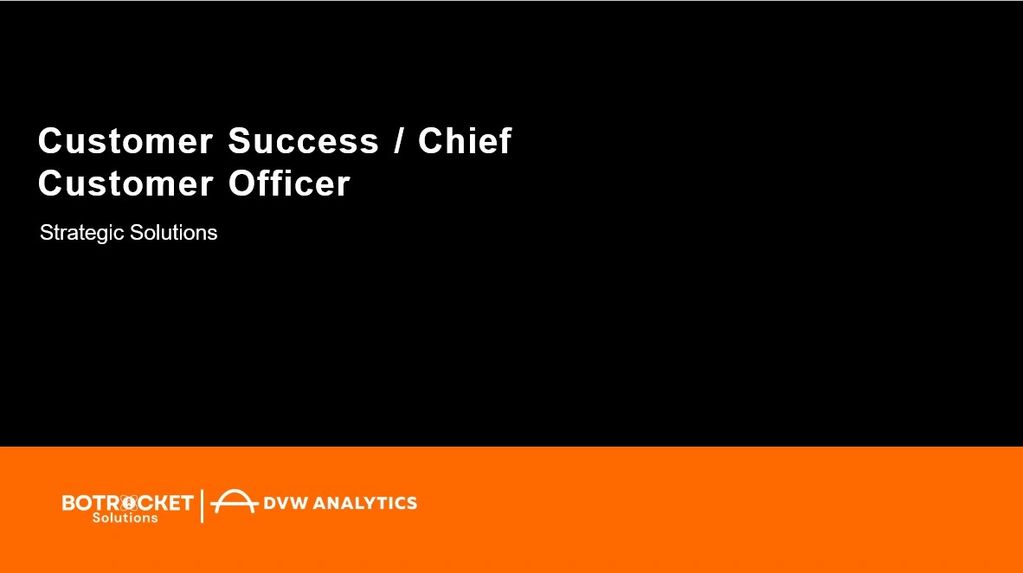 Customer Success / Chief Customer Officer