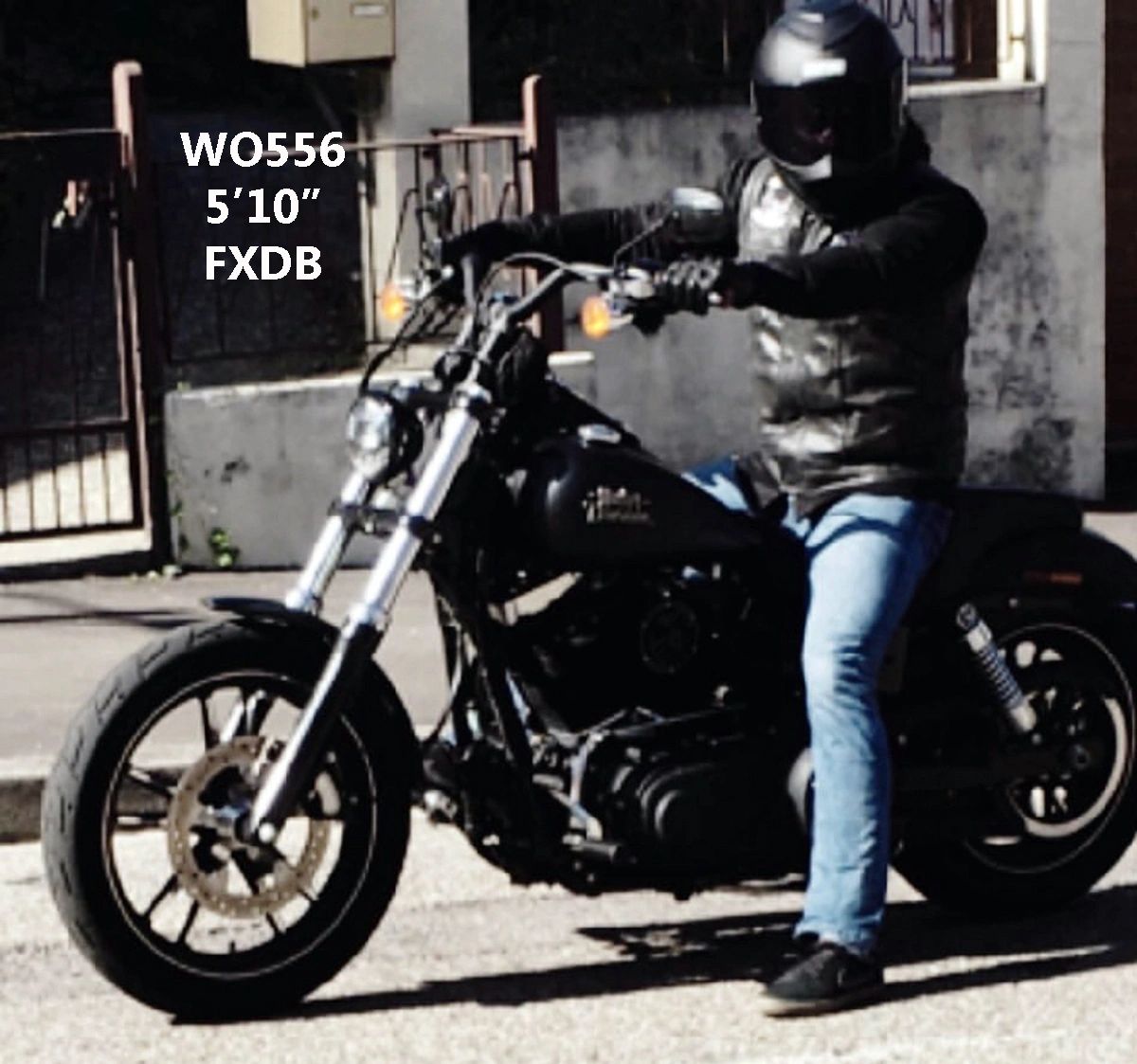 Black 1.25" Wild One 1 Chubby 10" Bagger Bars Handlebars Apes Harley Touring