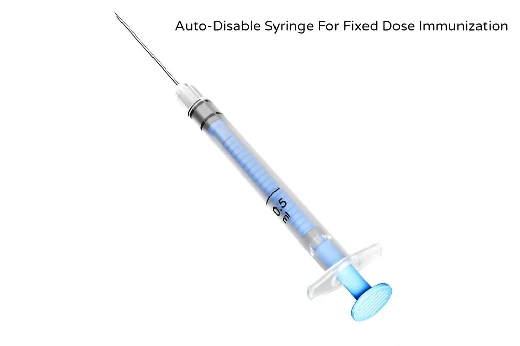 Auto-disabled syringes for fixed-dose immunization. WHO UNICEF
ISO 7886-3