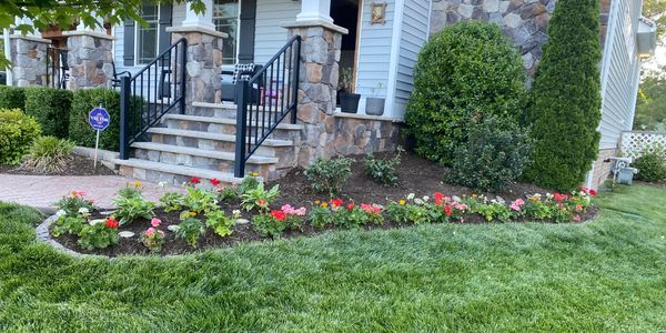  landscaping lawn care lawn service planting spring flowers