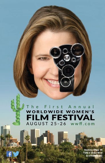 2019 Worldwide Woman's Film Festival Poster by Joy Bezanis