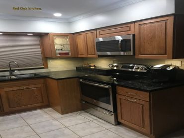 Red Oak kitchen.