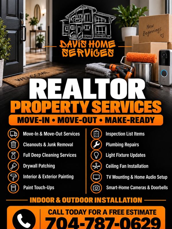 Davis Home Services LLC helps realtors and property managers in Charlotte and surrounding 
