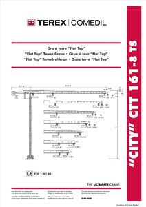 Terex Comedil CTT 161-8 Data Sheet