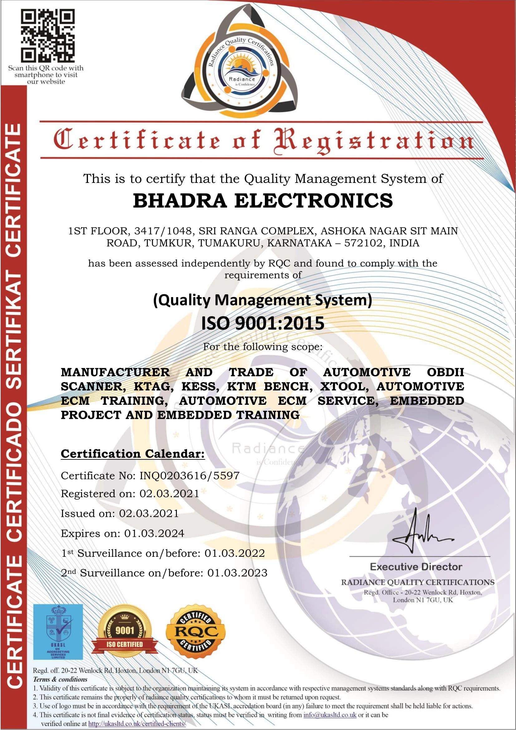 Ecu 2023 Calendar Certified Ecu Training Institute - Bhadra Electronics