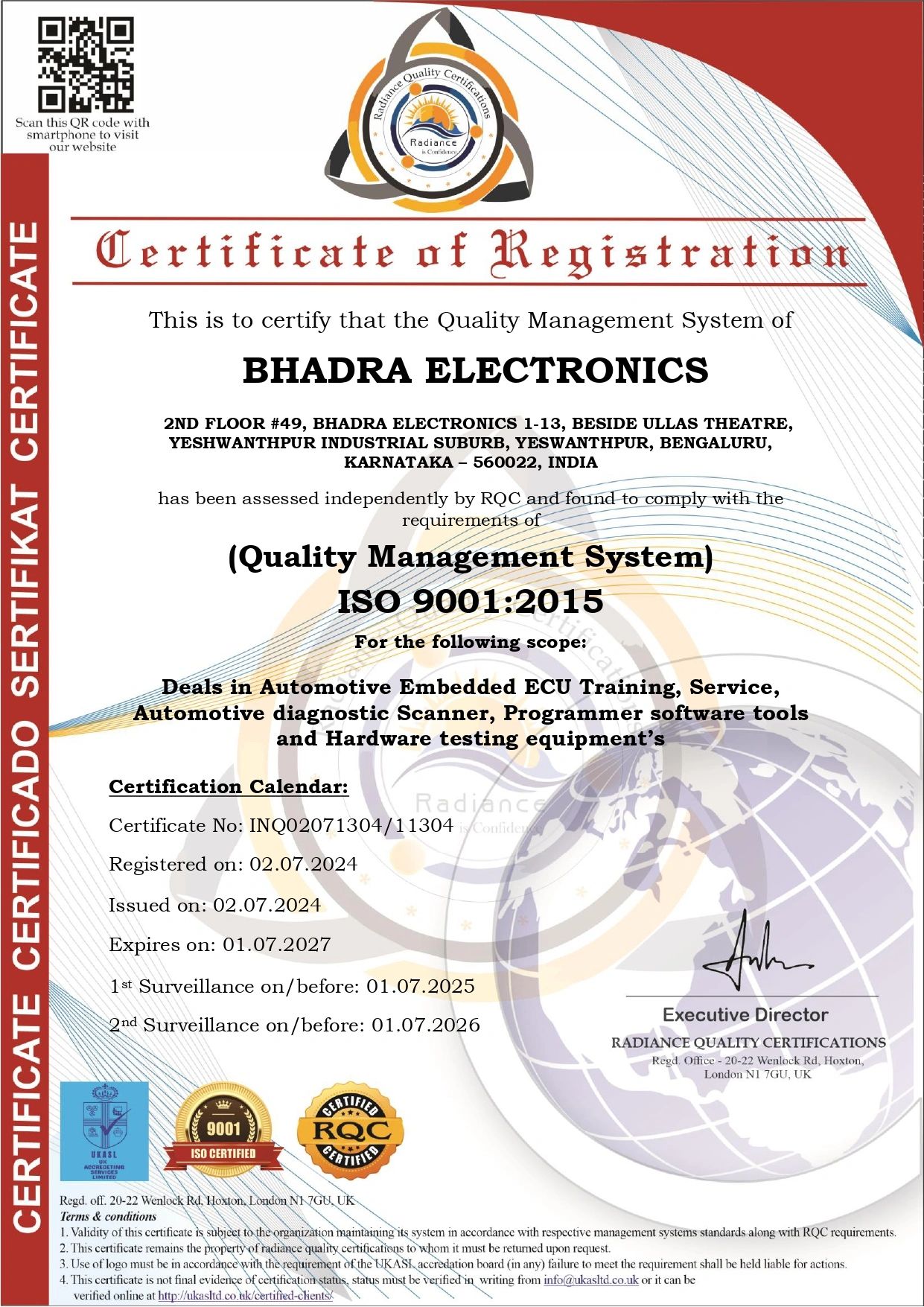 ISO 9001:2015 certified ECM Repair training institute in India