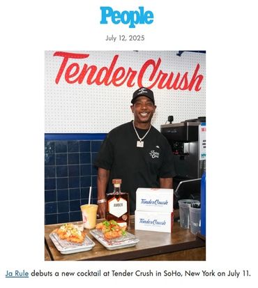 Ja Rule debuts a new cocktail at Tender Crush in SoHo.