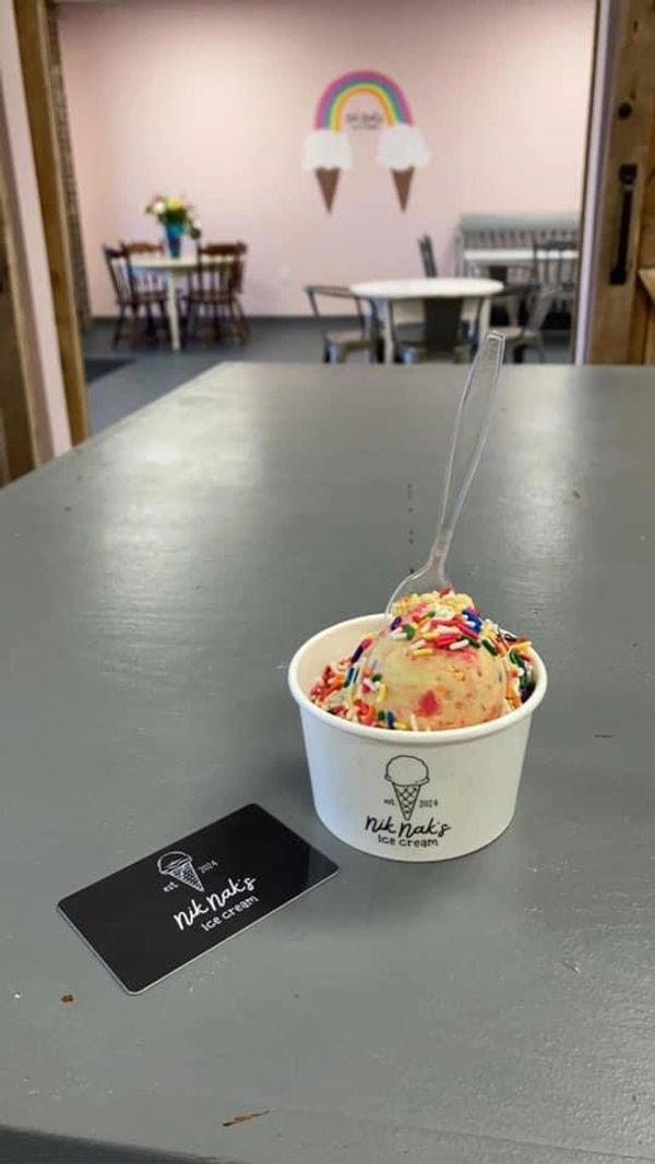 NikNak's ice cream. Sprinkles