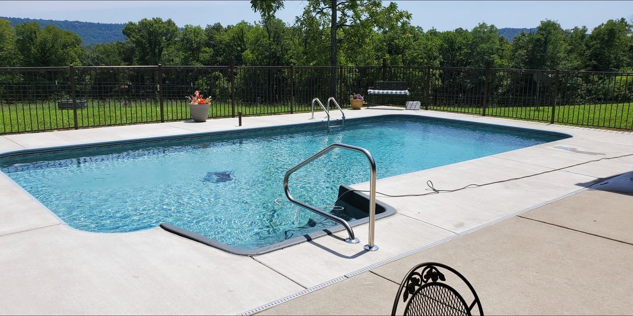 16 X 32 Pool with the Cascade Creek Liner.