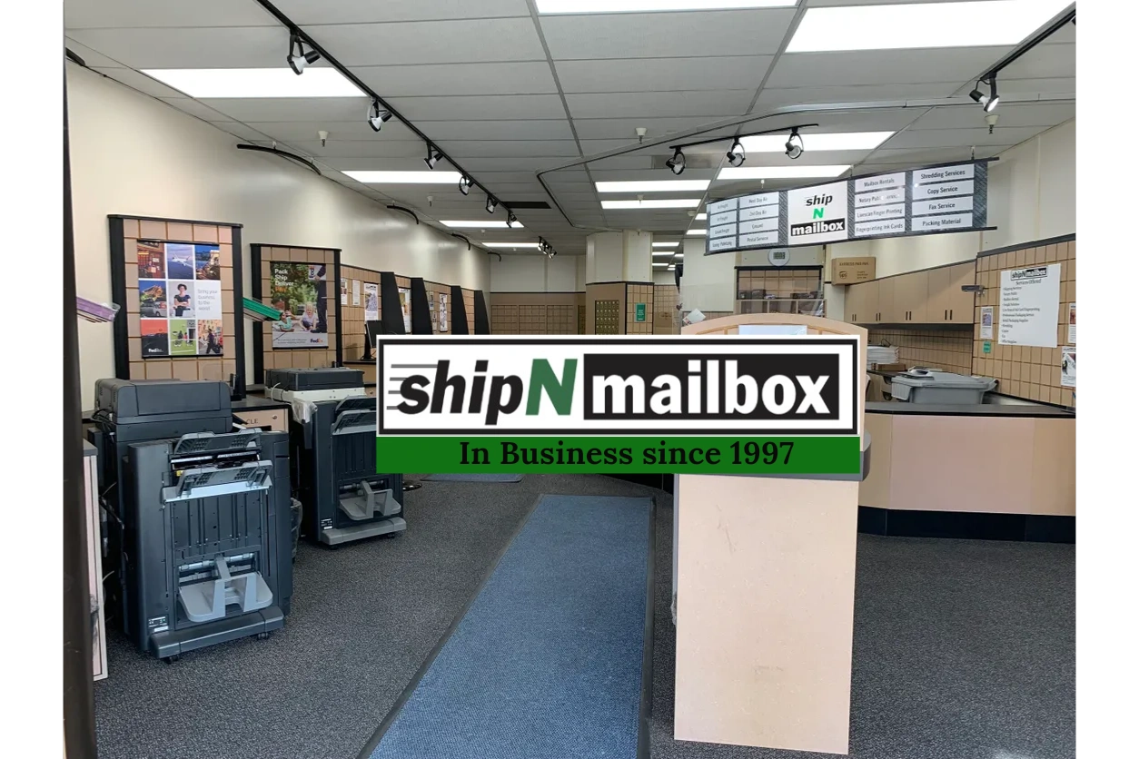 Shipping via fedex dhl and usps notary public mailbox rental and