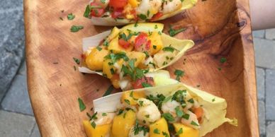 Shrimp & Mango Salad In Endive