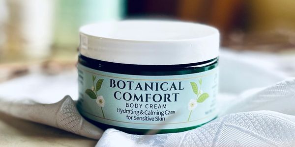 Fresh Flora's Botanical Comfort is a hydrating body cream with tea created for dry or sensitive skin