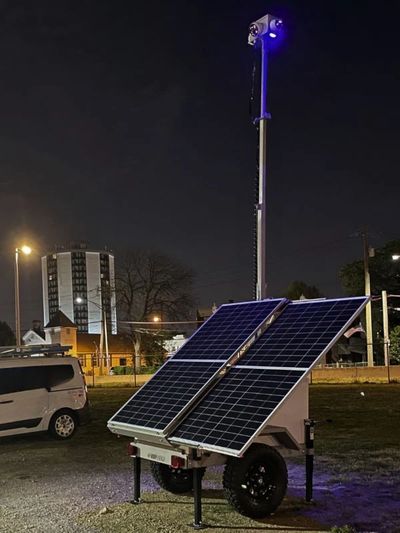 Solar surveillance equipment