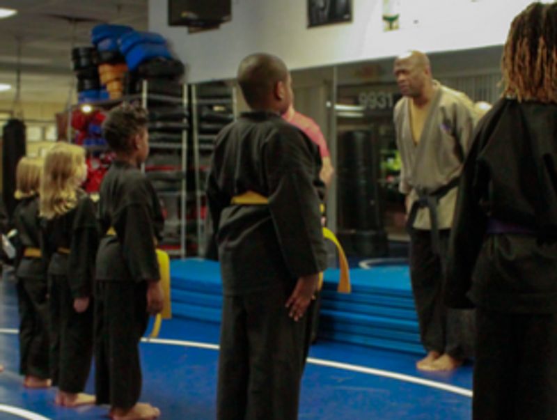 Instructor teaching karate at American Karate Center