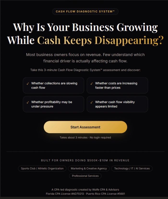 CASH FLOW DIAGNOSTIC SYSTEM™
build successful businesses through consistent, positive cash flow.
