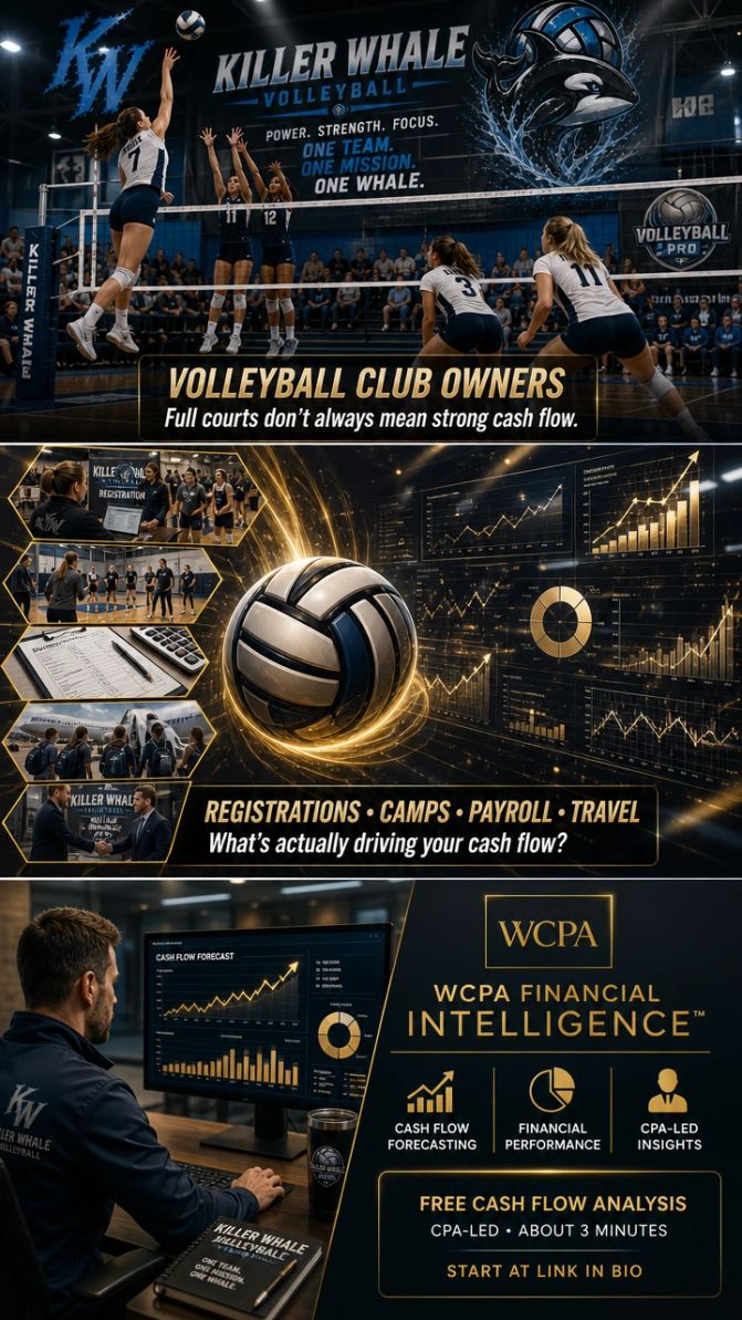 Volleyball cash flow forecasting tool