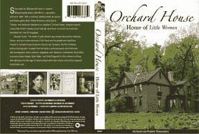 Front and back covers of Orchard House:  Home of Little Women Documentary DVD 