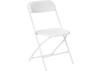 Standard white folding chair