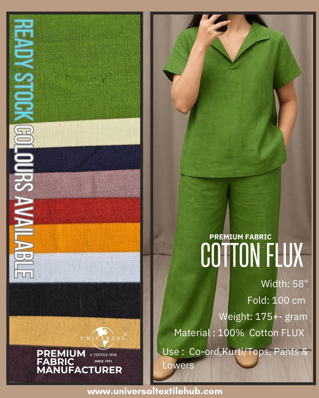 COTTON FLUX – Premium Dyed Cotton Fabric