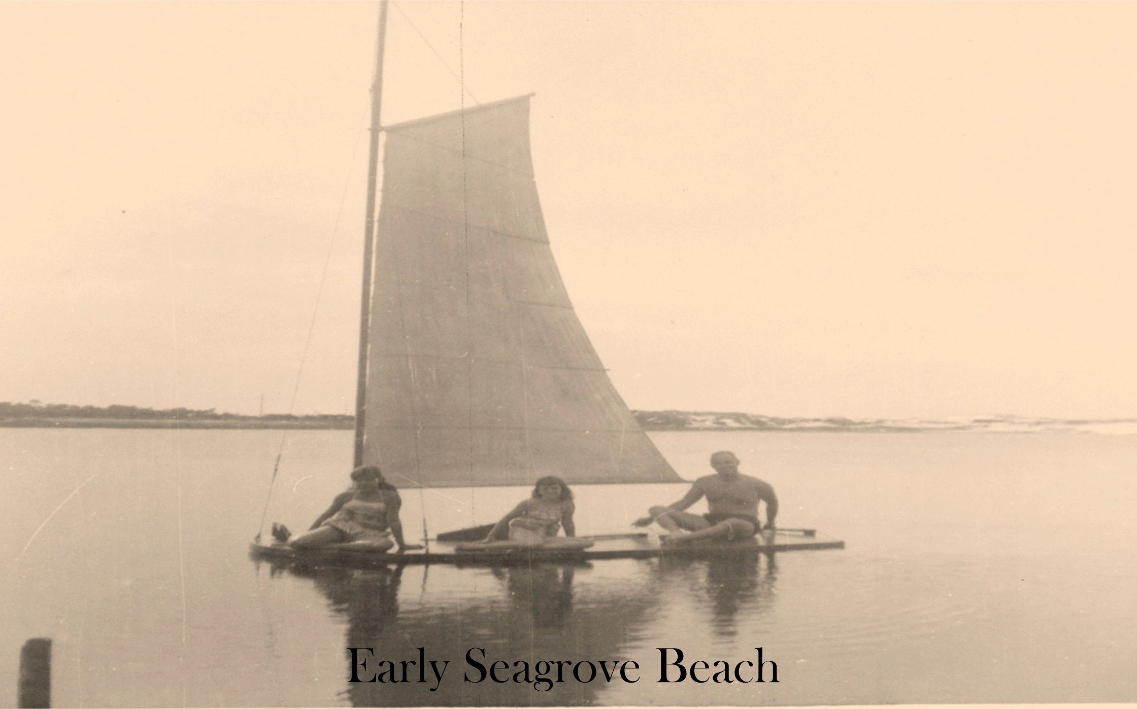An old photo of Early Seagrove Beach logo
