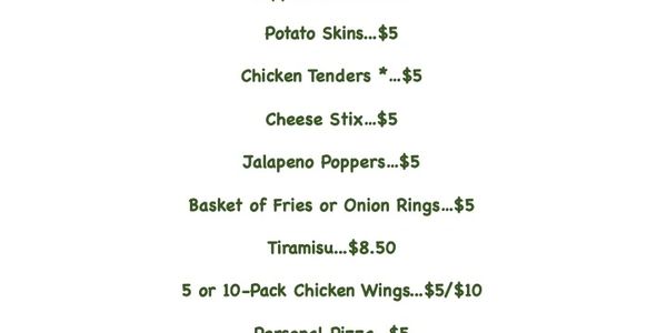January 2025 Menu