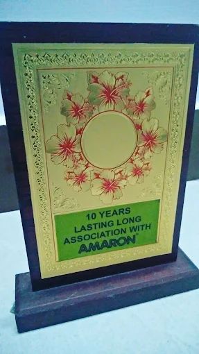 Shield of Honour given by Amaron to PAS Batteries for Completing 10 Years of  Association
