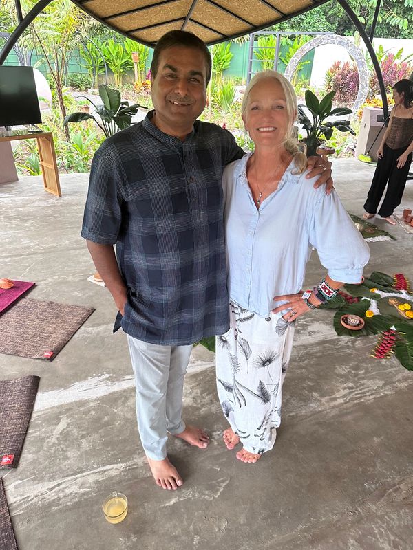 Dr. Suhas, our Ayurveda doctor and best selling book author was our guide and teacher for this retre