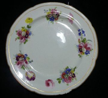 English MINTON? hand painted dessert plate  c1845
SN 28424-14