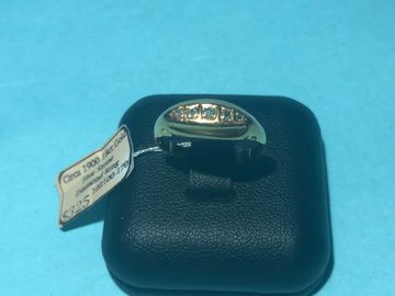 Circa 1900 9ct gold diamond set ring