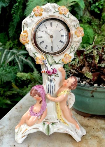 English Staffordshire Pottery
Rare form of watch stand circa 1845
