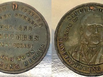 New Zealand Trade Token - Samuel  Coombes, Auckland, 