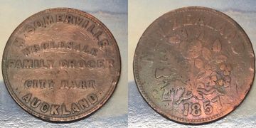 New Zealand Trade Token - M. Somerville, Auckland