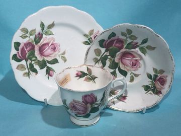 ROYAL ALBERT "Anniversary Rose" C/S/P