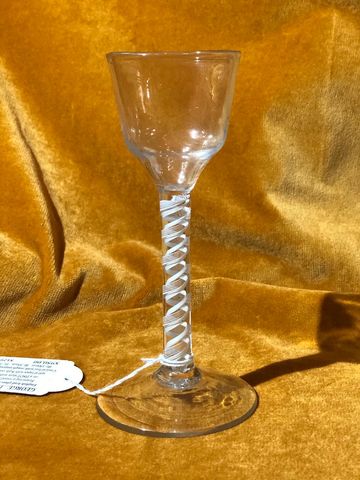 Georgian DSOT wine glass
Opaque twist stem 
SN 8129-0