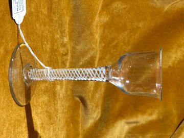 Georgian English wine glass  c1765 Single Series 4-ply multi-strand gauze
SN 6010-128