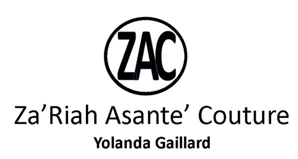 Logo for Za'Riah Asante' Couture by Yolanda Gaillard.