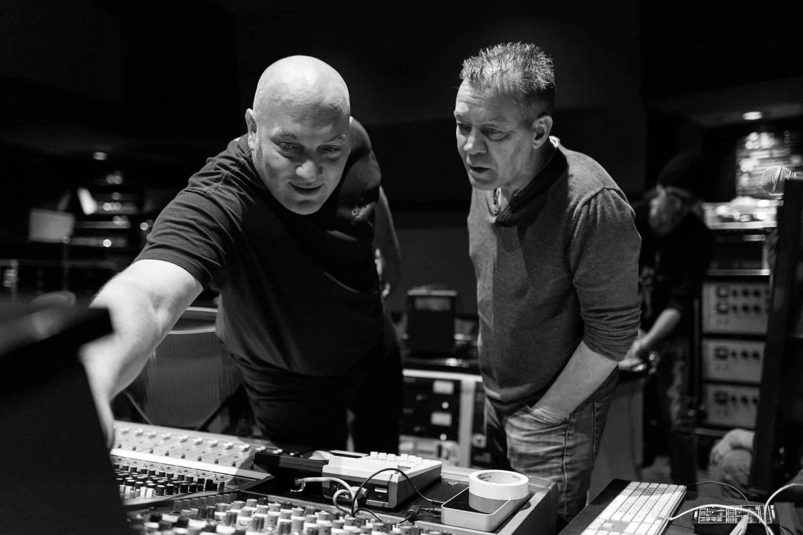 Dirk recording Eddie VanHalen in LA
