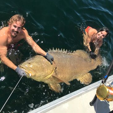 Cape Coral Florida's best Goliath Grouper Fishing Charter Boat is the vessel Miss Hayden