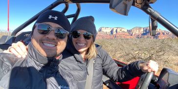 couple, love, outdoor, Sedona, desert, adventure, off-road