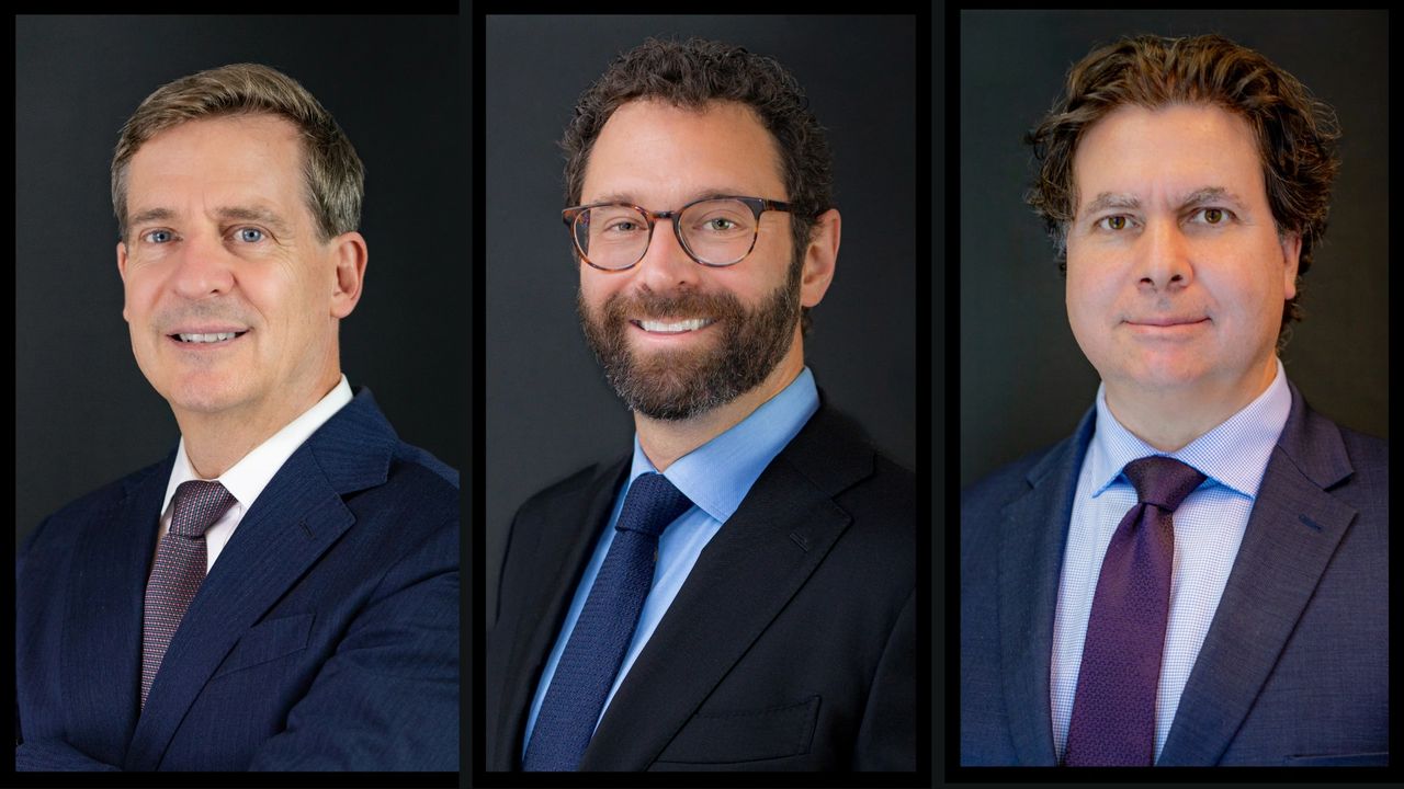Named Partners Jim Davidson, Paul Cahill and Chris Morrison