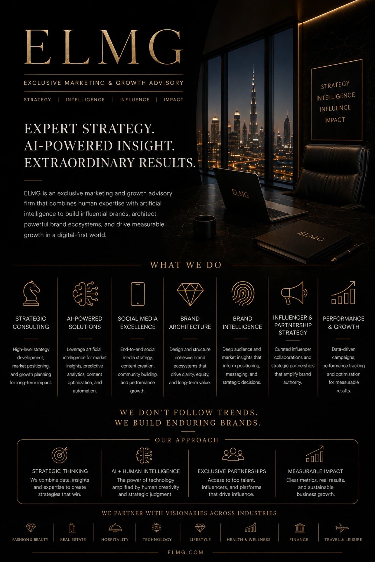 ELMG offers expert marketing strategy and AI-powered insights for brand growth.