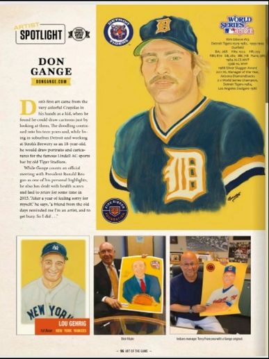 Full page article featuring Donny Gange