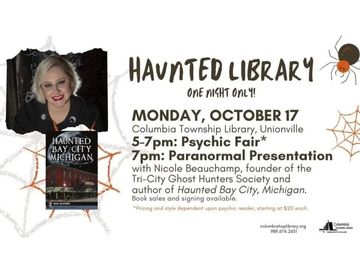 Haunted Library Event Flyer