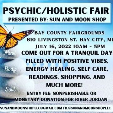 Psychic/Holistic Fair Even Flyer
Presented by Sun & Moon Shop LLC