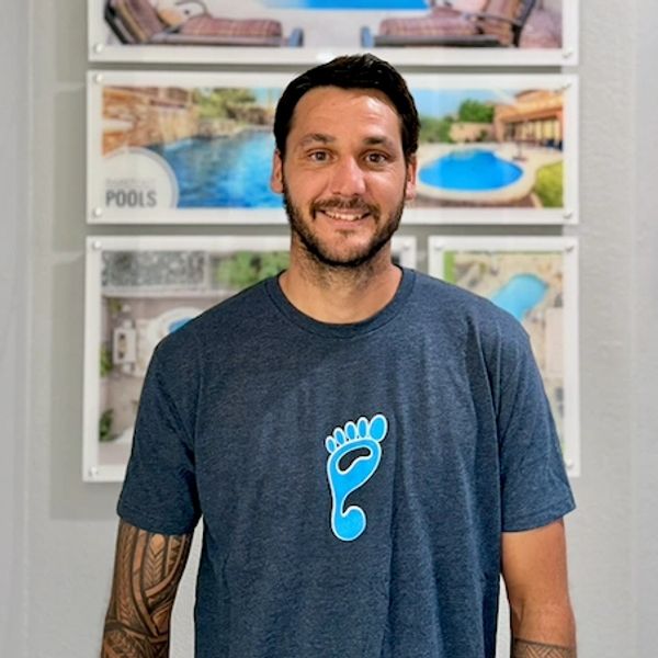 Zachary Jones, Barefoot Pools lead remodel technician serving Gilbert and the Phoenix valley.